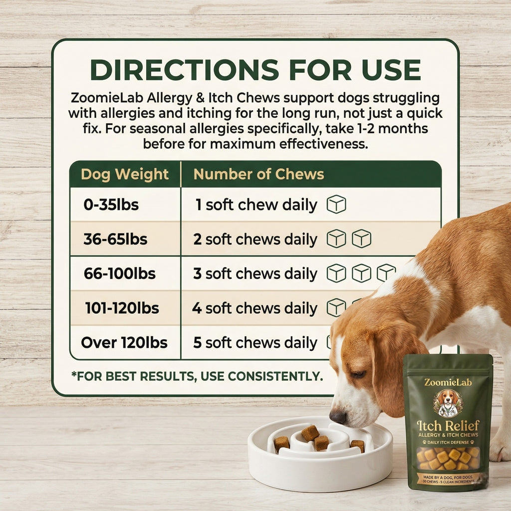 Vet formulated Allergy & Itch Relief Probiotic Chews