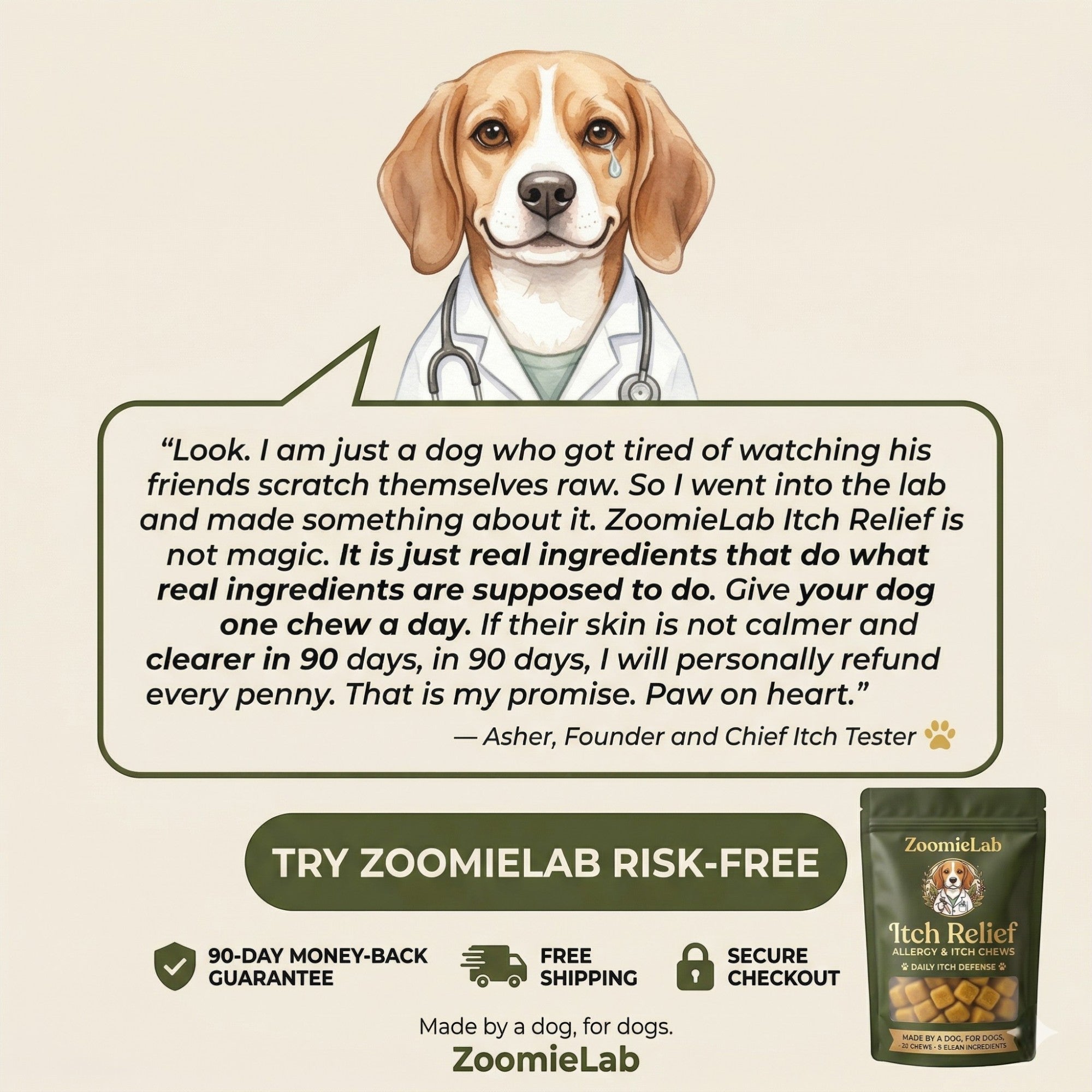 Vet formulated Allergy & Itch Relief Probiotic Chews