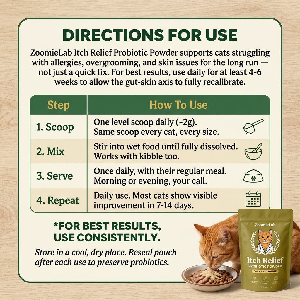 Vet formulated Allergy & Itch Relief Probiotic Powder